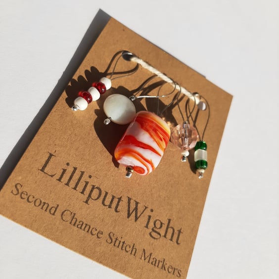 Snag free Christmas stitch markers