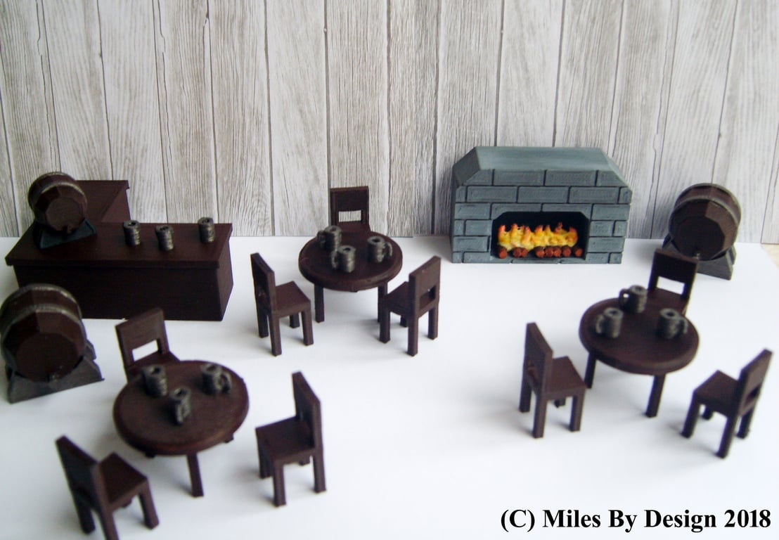 Large Tavern Set for Tabletop Gaming 
