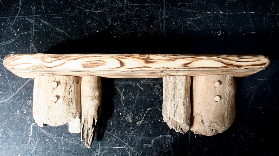 Driftwood shelf, Drift Wood shelf, Driftwood Wall Shelves,Cornwall