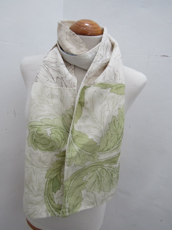 Green Blue Scrap Fabric Scarf