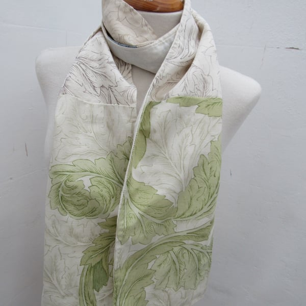 Green Blue Scrap Fabric Scarf