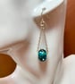 Lampwork Bead & Chain Earrings. - Image 2