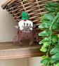 Christmas Pudding Brownie Art Doll 1 - Image 1