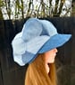 Women’s denim Baker boy cap
