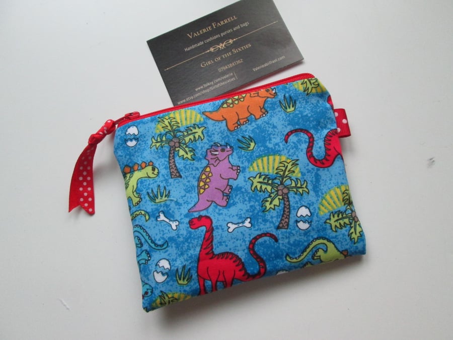 SALE Dinosaurs   Coin Purse