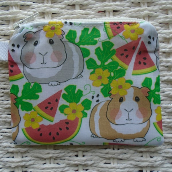 Watermelon & Guinea Pigs Purse or Card Holder 