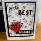 Handmade teacher appreciation card