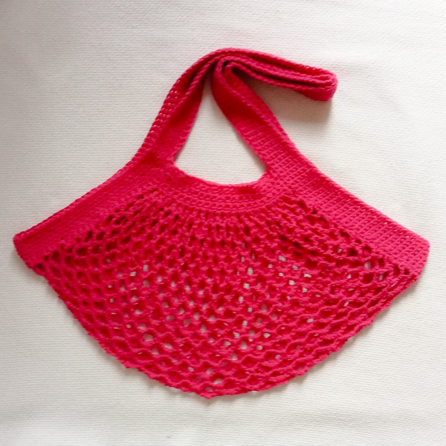 CROCHET PATTERN PDF Hot Pink Market Bag