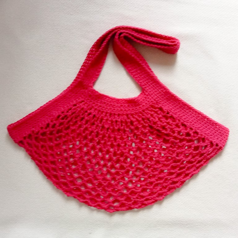 CROCHET PATTERN PDF Hot Pink Market Bag