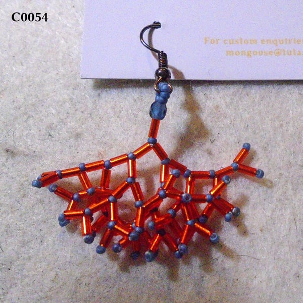 Fractal-style earrings (customisable)
