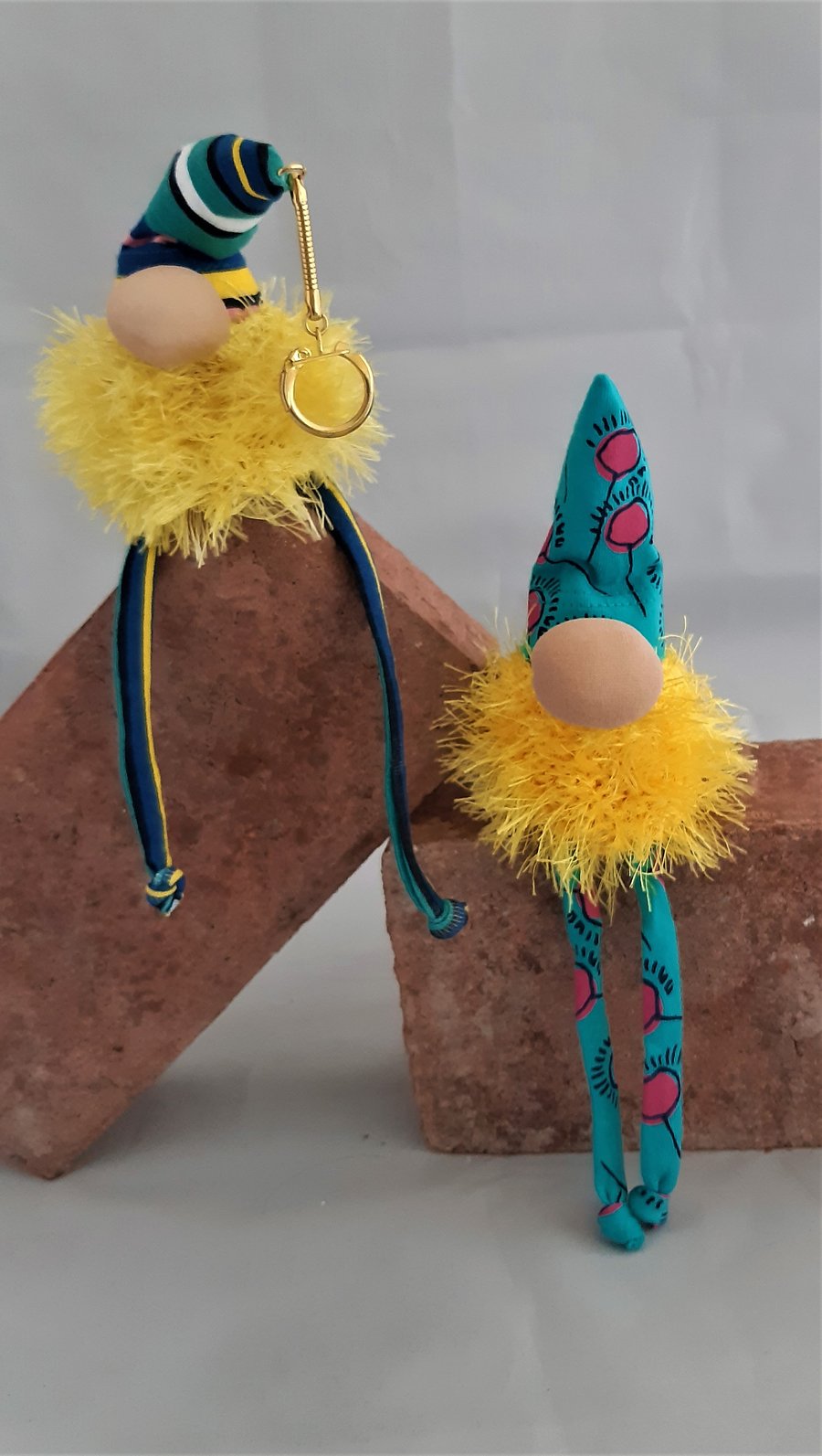 Lavender Scented Gnome Keyring - Yellow Beards