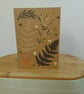 WINTER LEAVES HANDMADE GREETING CARD. - Image 2