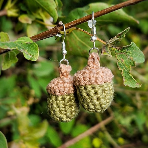 Acorn Earrings, Autumn Jewellery, Acorn Jewellery