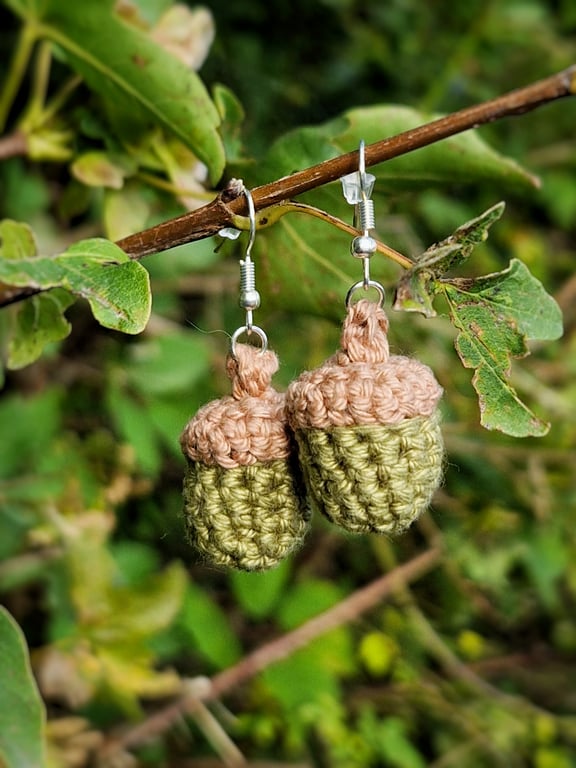 Acorn Earrings, Autumn Jewellery, Acorn Jewellery