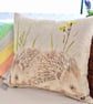 Cushion with Pad: Hedgehog Throw Pillow 17" (43cm) 