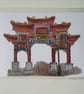 Chinatown Arch Liverpool Watercolour print A5 - Image 1