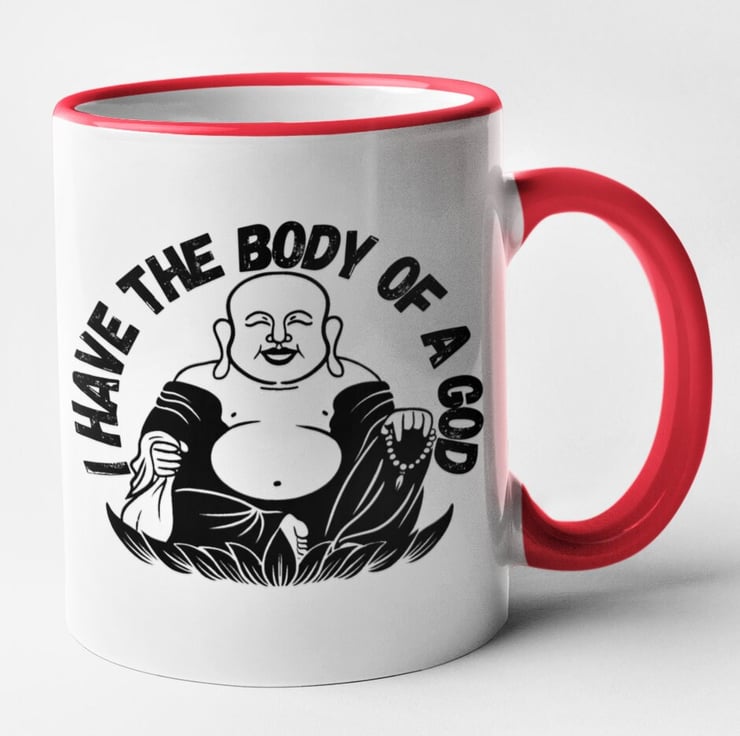 I Have The Body Of A God Mug Funny Large Body B Folksy