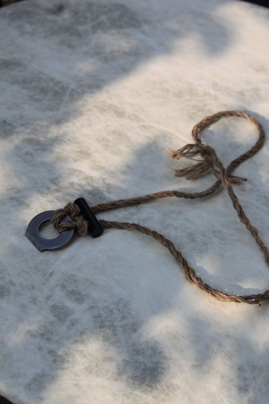 Bushcraft Fire starter necklace (hemp)