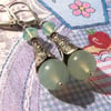 ONE DAY SALE! Jade Vintage-Style Dangly Earrings