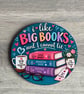 Book Lover Coaster 'I like big books and I cannot lie' bookish gift, reading lov