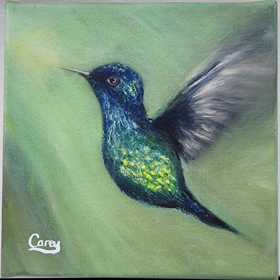 Iridescent, Original Small Oil Painting