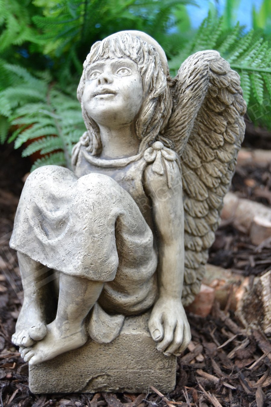 Angelina the Angel Stone Garden Ornament