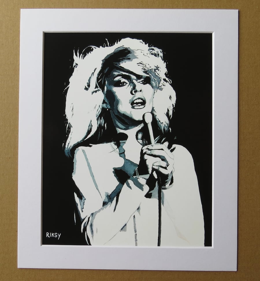 DEBBIE HARRY ART PRINT WITH MOUNT