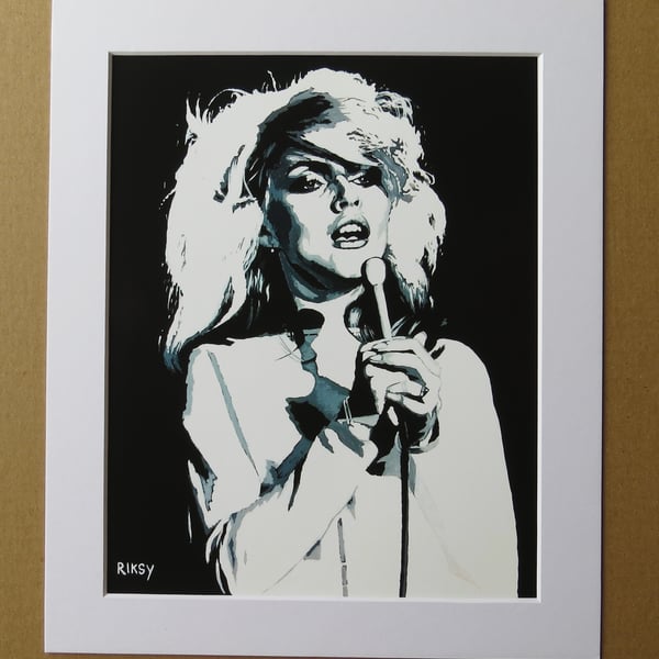 DEBBIE HARRY ART PRINT WITH MOUNT