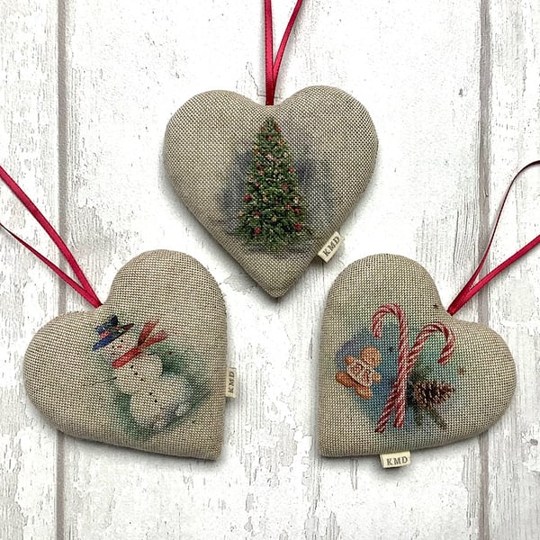 Christmas Heart - Snowman - Candy Cane - Christmas Tree