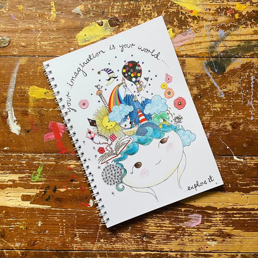 Imagination - A5 wire bound notebook