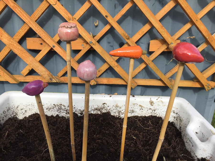  Cane Tops - Handmade for your Bamboo Sticks