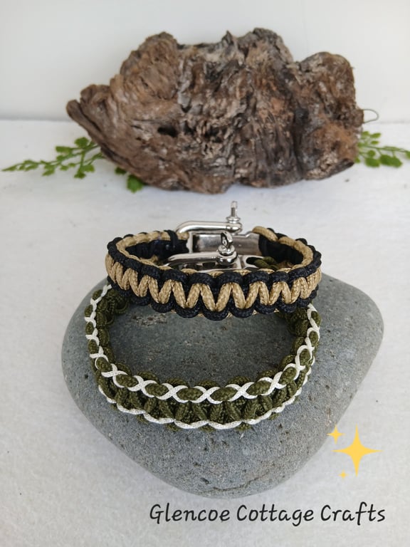 Paracord Bracelet with Choice of Buckles