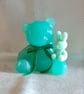 Pale Green Bear and Bunny Keepsake Ornament 
