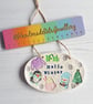 Hello Winter hanging plaque decoration - Image 5