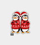 Unique Funny Christmas Gift Tags For Adults, 6pk - Grumpy Penguin Friends