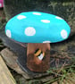 Bee on Blue Toadstool - Image 4