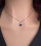 LAPIS LAZULI Necklace Minimalist 14K Gold Filled Pendant September Birthstone - Image 8
