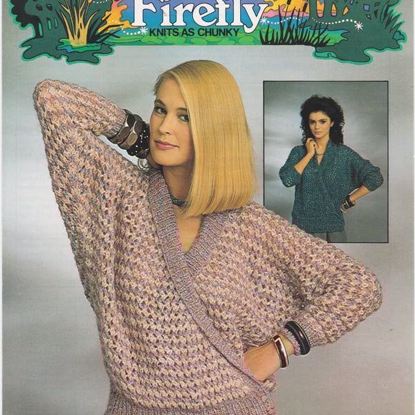 Vintage Knitting Pattern B7336: from Patons, Batwing Cardigan