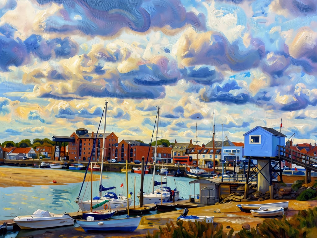 A4 Print Wells-Next-The-Sea North Norfolk Tide House 