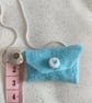 Handmade felt envelope necklace