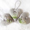 SET OF 3 LAVENDER BAGS - RABBITS AND FLOWERS