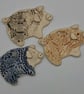 Ceramic pig hanging decoration