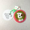 Perfectly imperfect Delighted Dog Keyring