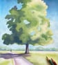 Chestnut Tree - original drawing - Bushy Park, chalk pastel - Image 2