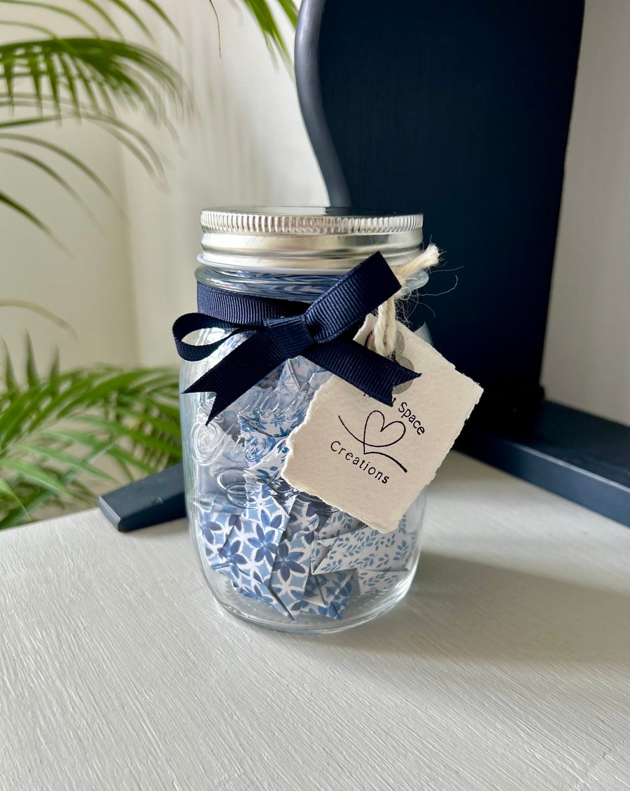Little Jar of Self Love - Self Care Gift - Origami Hearts