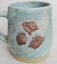 A handmade Mermaid mug, stoneware cup, turquoise glaze - Image 2