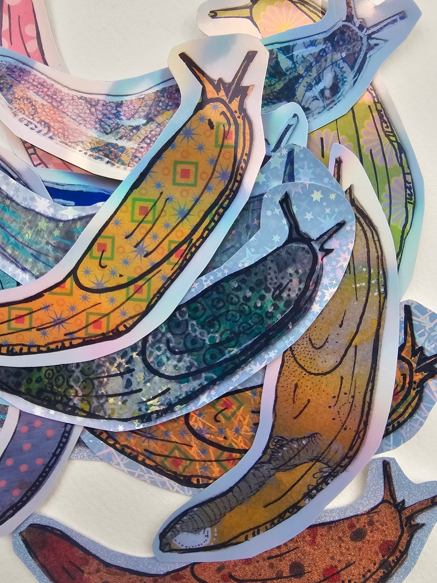 Pack of 5 slug stickers 