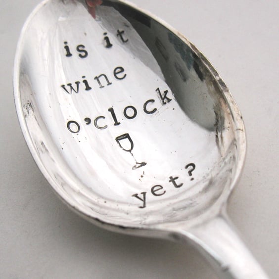 Bottle Neck Spoon, Is it wine o'clock yet?