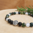 Winter Woodland crystal diffuser bracelet