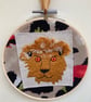 Magnificent lion embroidery hoop - Image 2